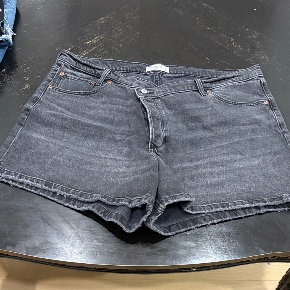 Abercrombie & Fitch Black Jean Shorts
